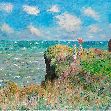 Artwork thumbnail, 1882-Claude Monet-Cliff Walk at Pourville-66 x 82 by paulrommer
