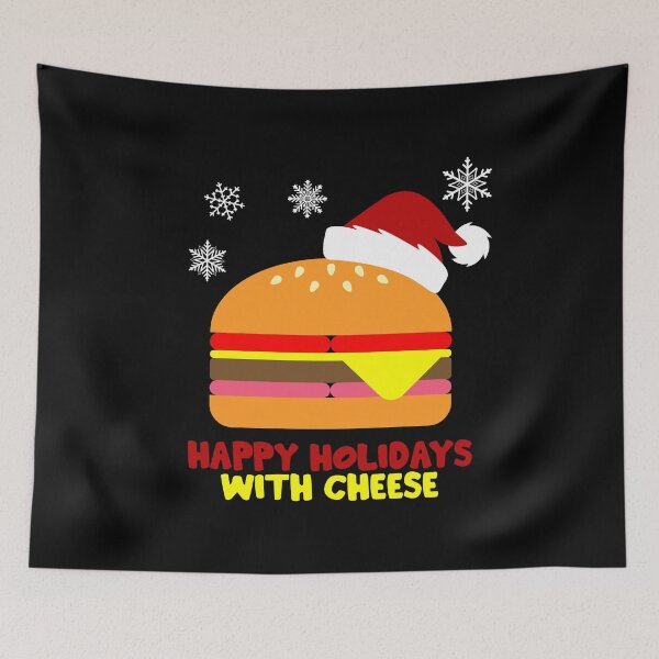 Item preview, Happy Holidays With Cheese Funny Christmas Cheesburger designed and sold by juvajay.