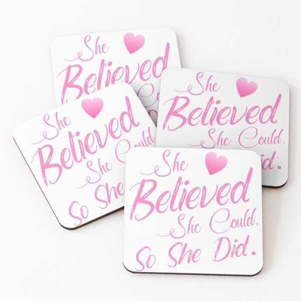 Item preview, She Believed She Could, So She Did designed and sold by DareBearEfron.