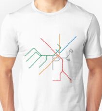 Boston Train Map Unisex T-Shirt