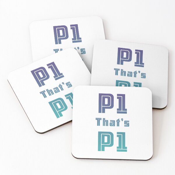 Item preview, P1, that's P1! Best message in F1 designed and sold by CaptainWheels.