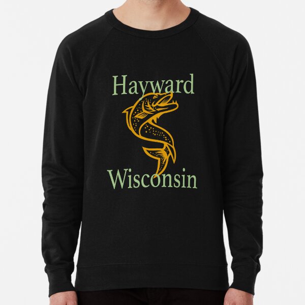 Hayward Wisconsin Fighting Musky Design  Lightweight Sweatshirt