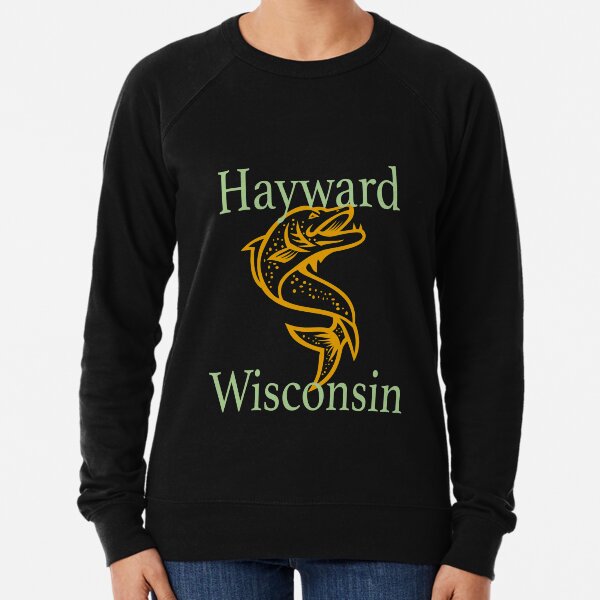 Hayward Wisconsin Fighting Musky Design Lightweight Sweatshirt