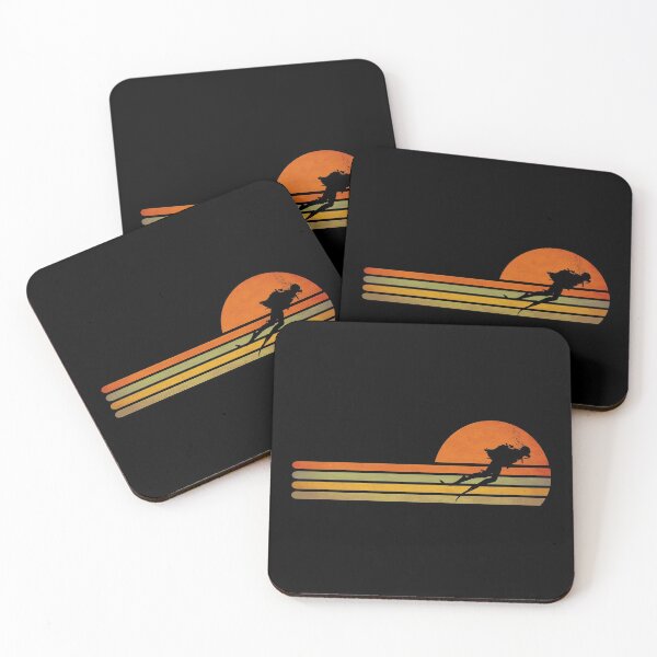 Item preview, Retro Vintage sunset Scuba Diving for scuba diving lovers designed and sold by Space Art.