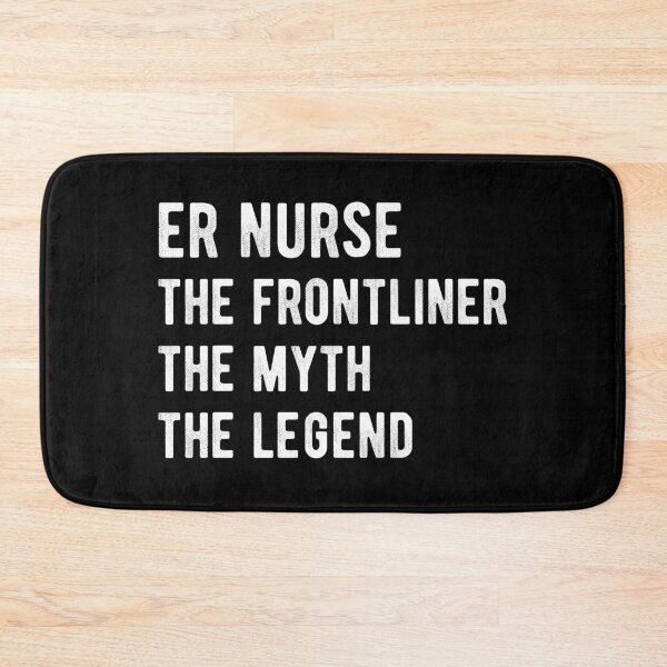 Item preview, ER Nurse The Frontliner The Myth The Legend Distressed designed and sold by MSA-42.