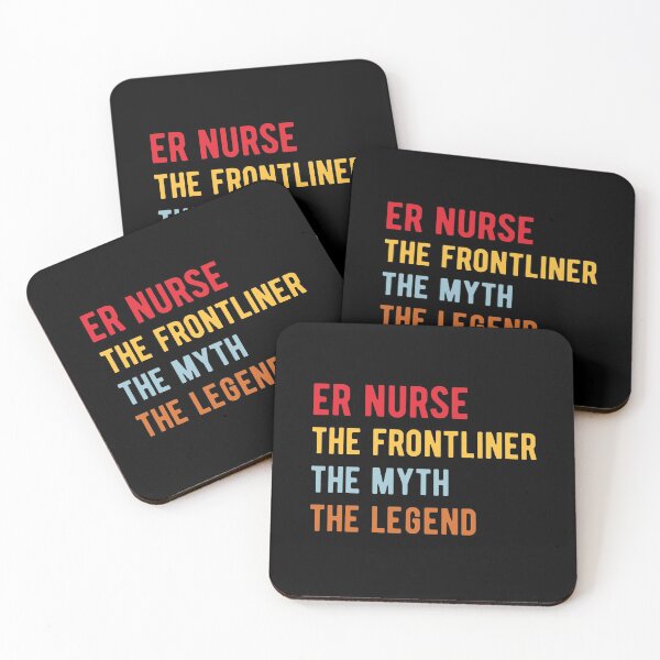 Item preview, ER Nurse The Frontliner The Myth The Legend Retro Vintage designed and sold by MSA-42.