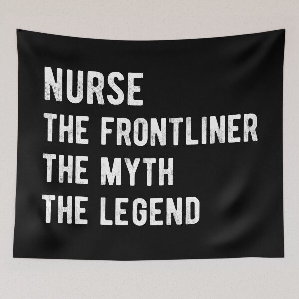 Item preview, Nurse The Frontliner The Myth The Legend Distressed designed and sold by MSA-42.