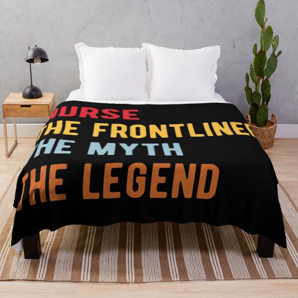 Item preview, Nurse The Frontliner The Myth The Legend Retro Vintage designed and sold by MSA-42.