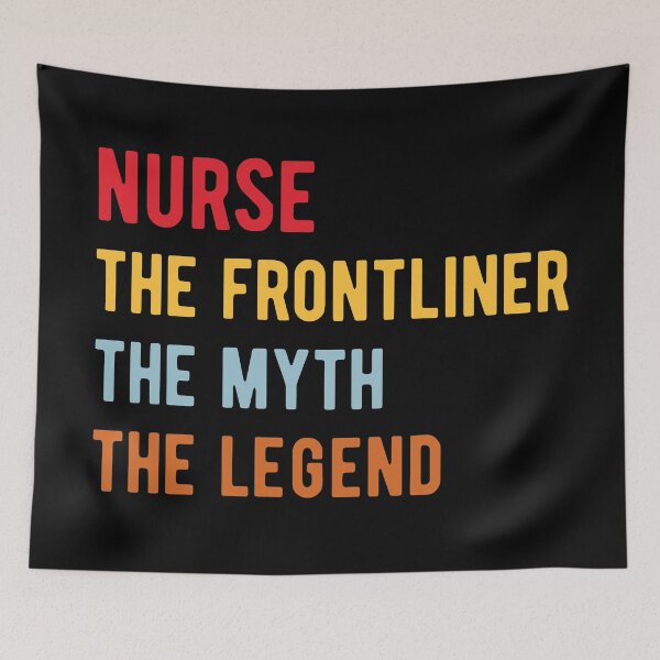 Item preview, Nurse The Frontliner The Myth The Legend Retro Vintage designed and sold by MSA-42.