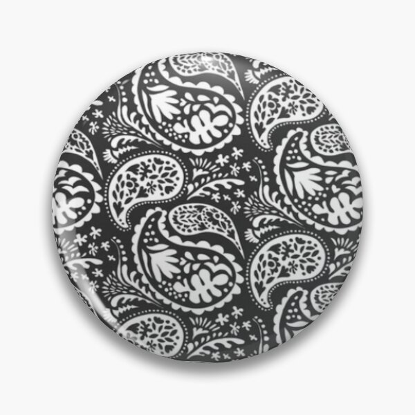 Item preview, Trendy Monochrome Paisley Print designed and sold by RocketshSD.