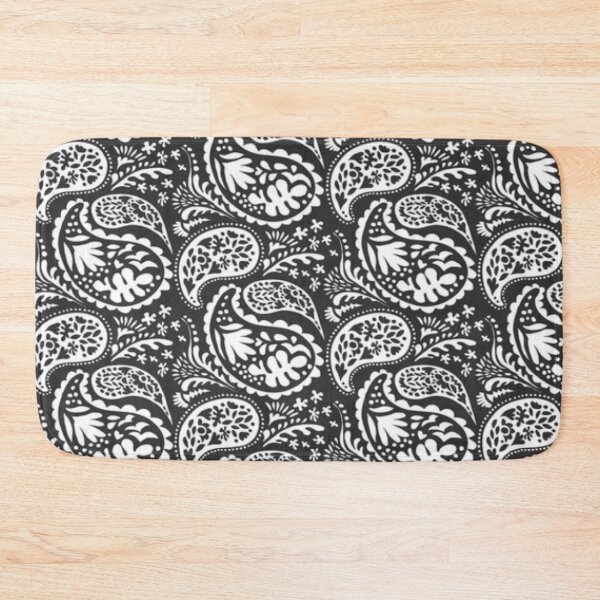 Item preview, Trendy Monochrome Paisley Print designed and sold by RocketshSD.