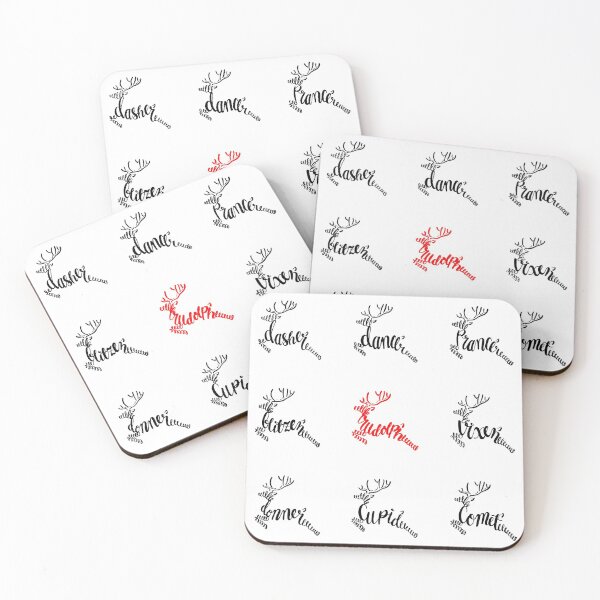 Item preview, Santa's Calligraphy Reindeer designed and sold by thatSystemError.