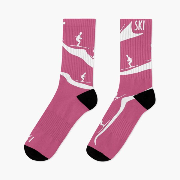 Item preview, Skiing | Downhill Skier | Magenta | Ski designed and sold by Pentimore.