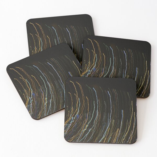 Item preview, Signal shape panning photo of city night lights  designed and sold by aryabehnam.