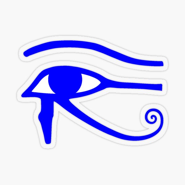 Egyptian Art: Eye of Horus Transparent Sticker