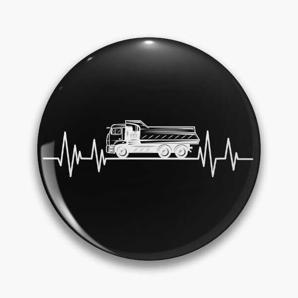 Item preview, Dump Truck Driver heartbeat Birthday dumptruck lover  designed and sold by ELmezz.