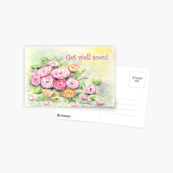 Item preview, Roses - Get well soon! designed and sold by CarolineLembke.