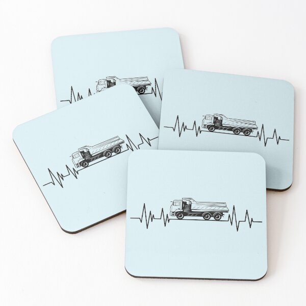 Item preview, Dump Truck Driver heartbeat Birthday dumptruck lover  designed and sold by ELmezz.
