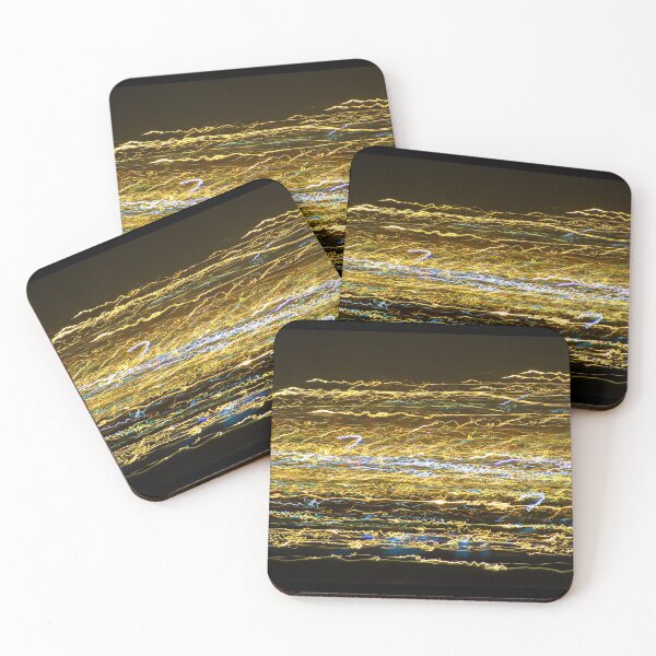 Item preview, Wave and star, panning photo of city night lights  designed and sold by aryabehnam.