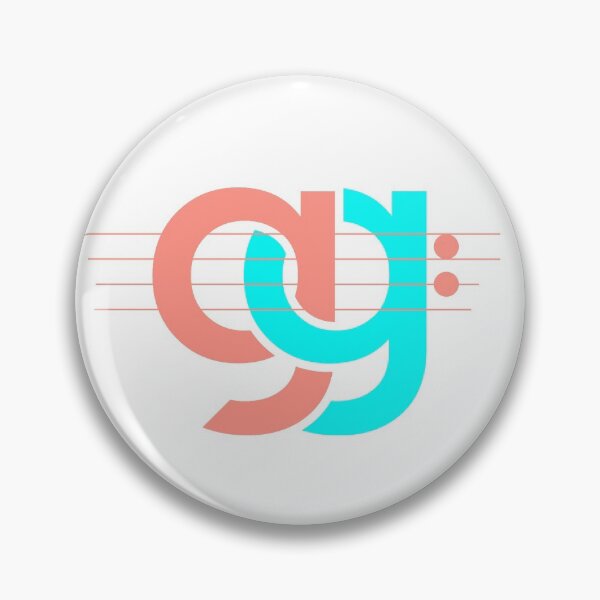 Logo in Pink / Türkis Button