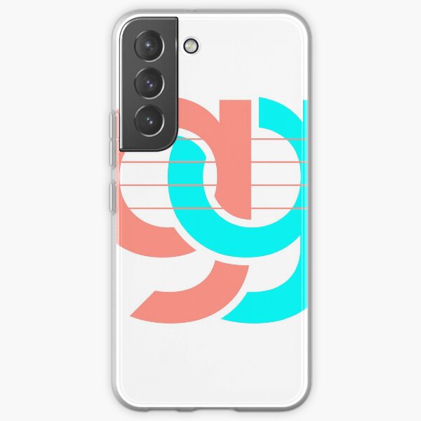 Logo in Pink / Türkis Samsung Galaxy Flexible Hülle