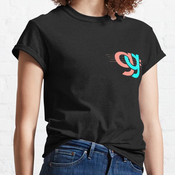 Logo in Pink / Türkis Classic T-Shirt