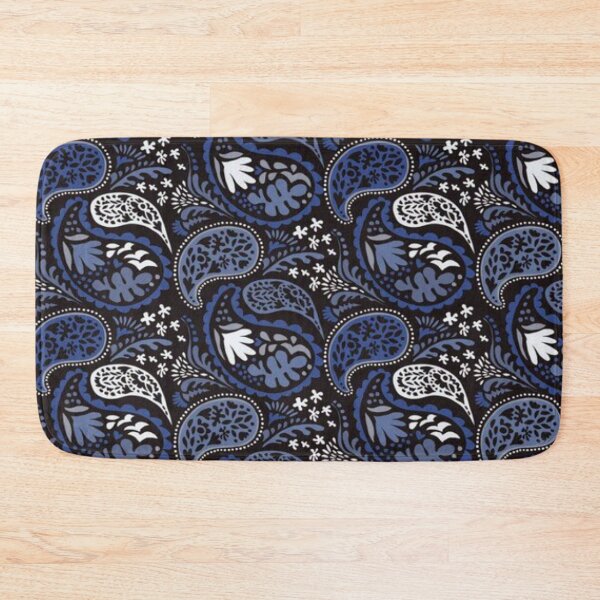 Item preview, Shades of Blue Paisley Print designed and sold by RocketshSD.
