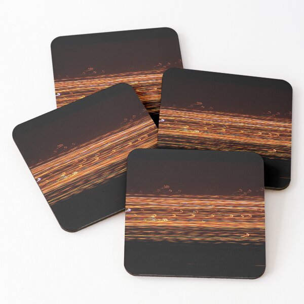 Item preview, Wave and star, panning photo of city night lights designed and sold by aryabehnam.