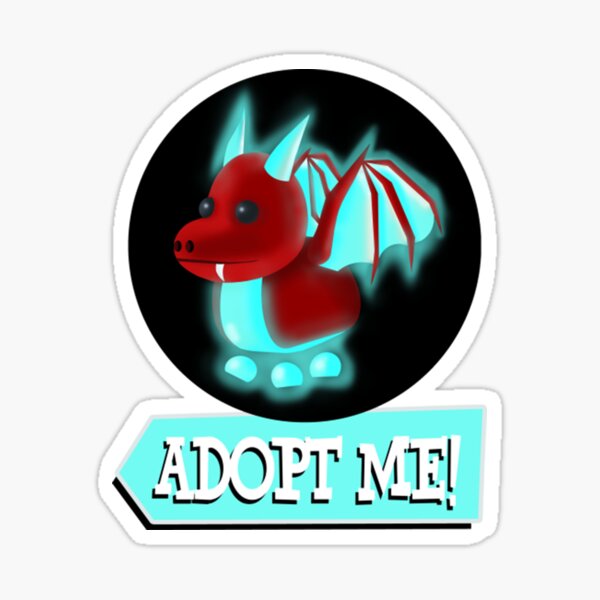 Adopt Me Dragon Stickers Redbubble - dragon decal roblox