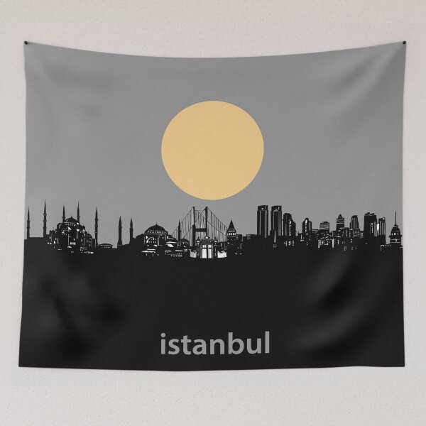 Item preview, istanbul skyline minimal designed and sold by BekimART2.