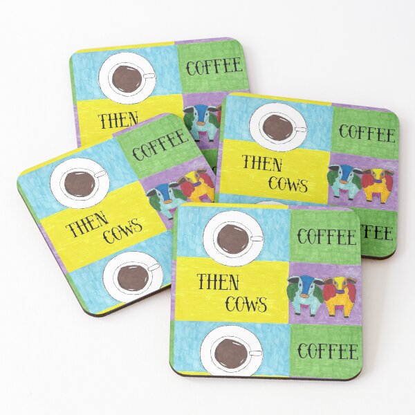 Item preview, Coffee Then Cows 4 designed and sold by AliCatOriginals.