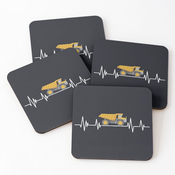 Item preview, Dump Truck Driver heartbeat Birthday dumptruck lover  designed and sold by ELmezz.