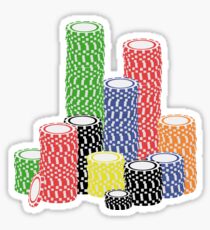 poker chips Sticker