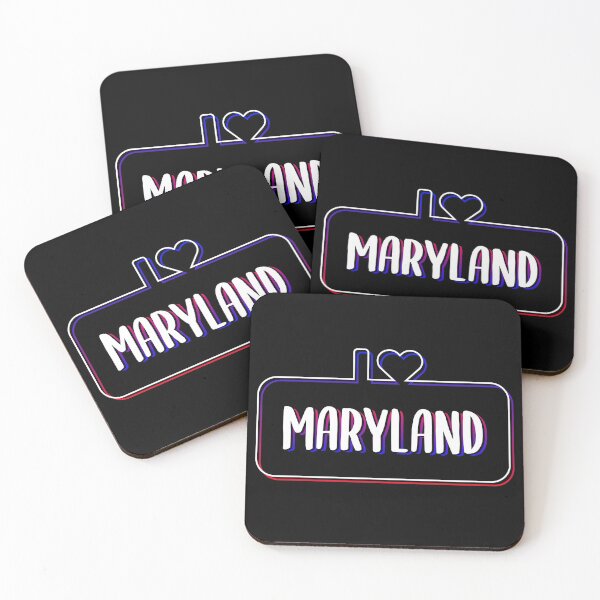 Item preview, I Love Maryland Neon Background Text designed and sold by RADesigns21.