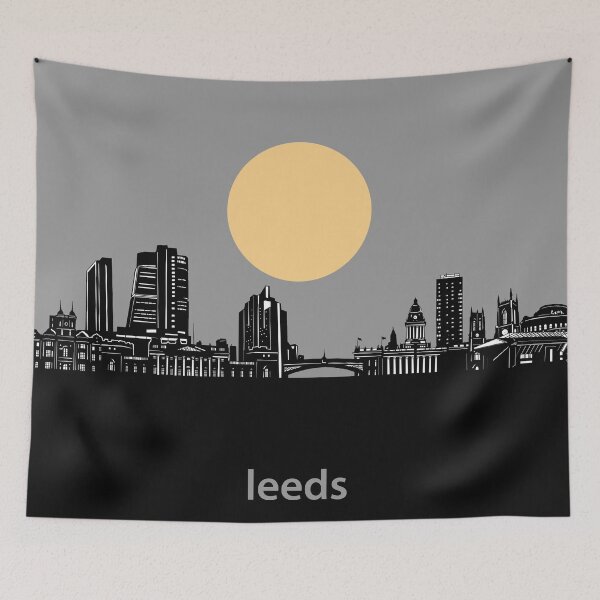 Item preview, leeds skyline minimal designed and sold by BekimART2.