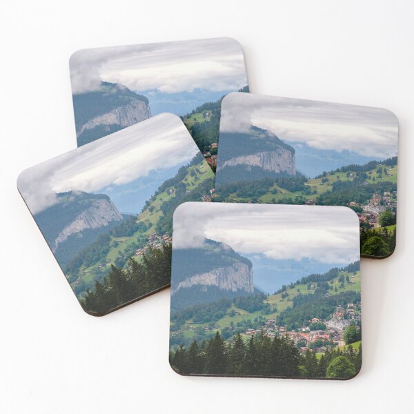 Item preview, View on alpine village Wengen in Switzerland designed and sold by svanaerschot.