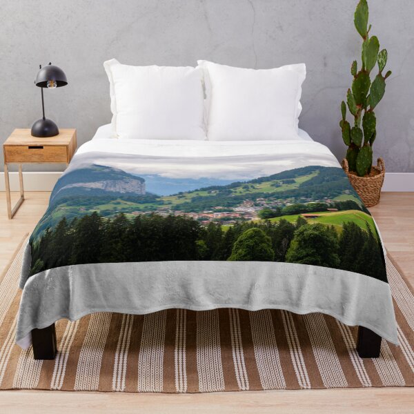 Item preview, View on alpine village Wengen in Switzerland designed and sold by svanaerschot.