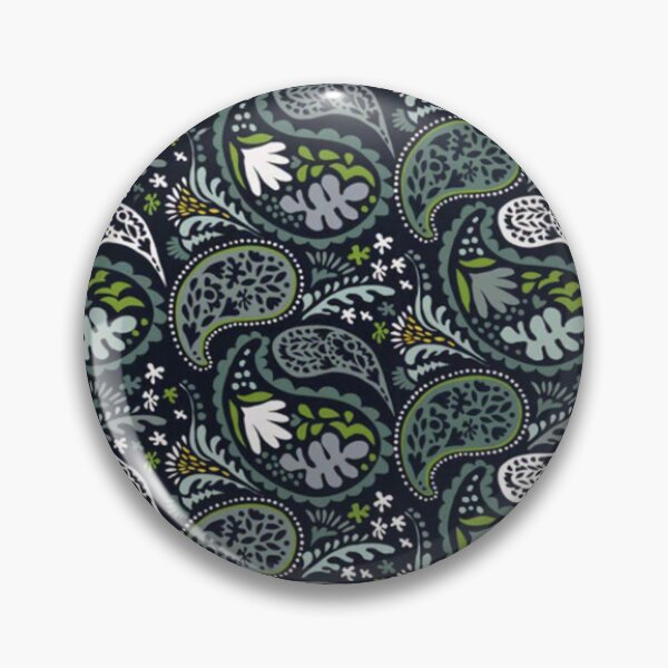 Item preview, Shades of Green Paisley Print designed and sold by RocketshSD.