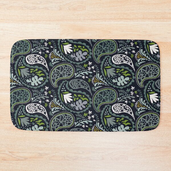 Item preview, Shades of Green Paisley Print designed and sold by RocketshSD.