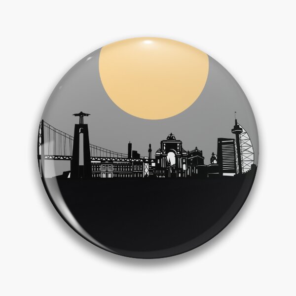 Item preview, lisbon skyline minimal designed and sold by BekimART2.