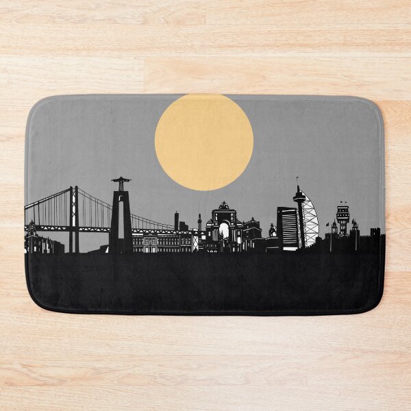 Item preview, lisbon skyline minimal designed and sold by BekimART2.