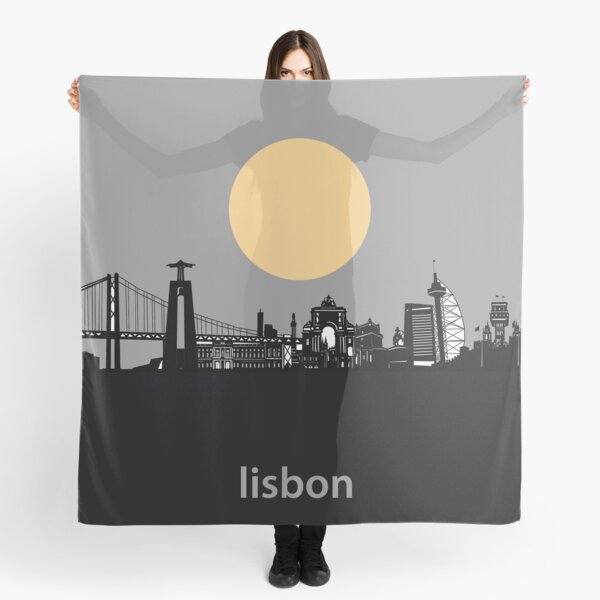 Item preview, lisbon skyline minimal designed and sold by BekimART2.