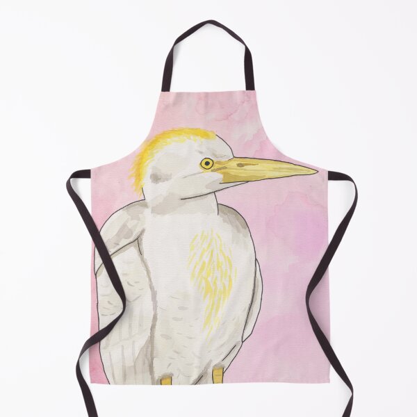 Item preview, Cattle Egret bird watercolor art designed and sold by TheWaterBirds.