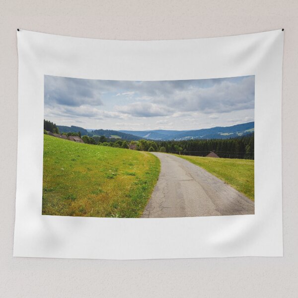 Item preview, Empty road in the Black Forest, Germany designed and sold by svanaerschot.