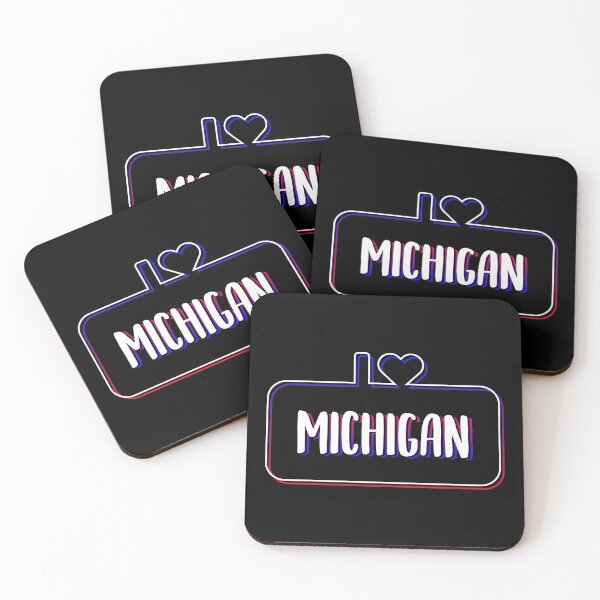 Item preview, I Love Michigan Colorful Text designed and sold by RADesigns21.