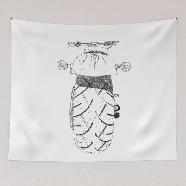 Item preview, CYCLE DRAWING, REAR VIEW designed and sold by dnparker.