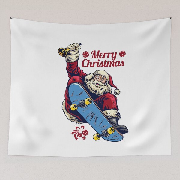 Item preview, Christmas Skateboarding santa designed and sold by guesshirt.