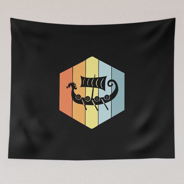 Item preview, Viking Ship Essential Classic Sticker And Shirt Design designed and sold by Glike.