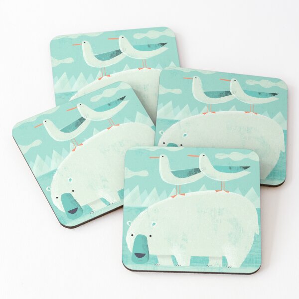 Item preview, Polar Bear with Pesky Gulls designed and sold by gklucas.