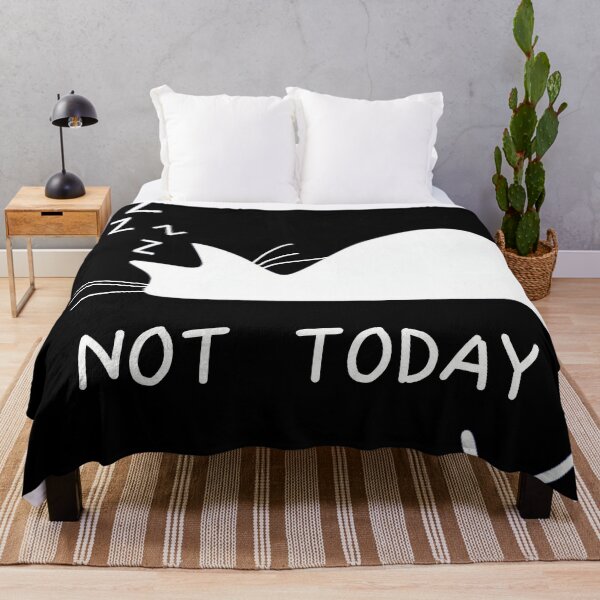 Item preview, NOPE. Not Today - White CAT - teen design - Best gifts for lazy youth and teens designed and sold by BestStuffDepot.